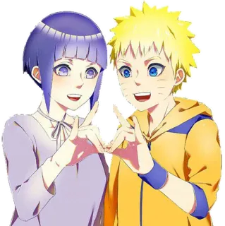 👫 Naruto anime, cartoon, characters, naruto, hinata telegram sticker