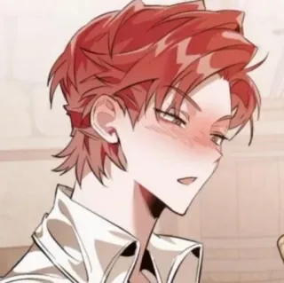 🥀 Anime, Manga, Caricatura, Retrato, Ilustración, Pelirroja, Sonrojo telegram sticker