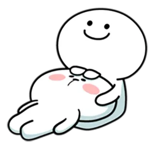 😞 漫画, 可愛い, ハグ, 癒し, フレンドリー telegram sticker