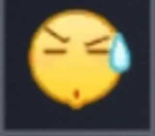 😅 Emoji, Keringat, Khawatir, Cemas, Ekspresi telegram sticker