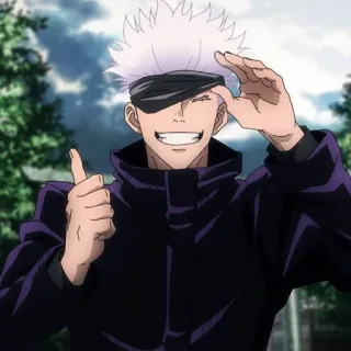 🍡 Satoru Gojo Jujutsu Kaisen Anime, Personagem, Gojo, Satoru, Jujutsu Kaisen telegram sticker