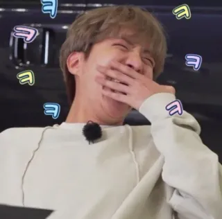 🥢 Jin kpop, jin, lachen, sänger, bts telegram sticker