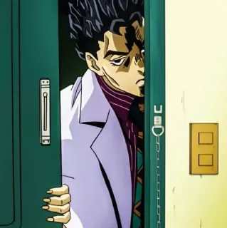 💥 Yoshikage Kira JoJo's Bizarre Adventure Anime, JoJo's Bizarre Adventure, Yoshikage Kira, Villano, Manga whatsapp sticker
