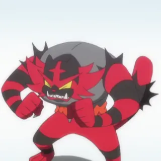 😡 Incineroar Pokemon pokemon, incineroar, fire type, video game character, fighting pose telegram sticker