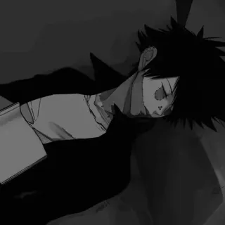 ▪️ Dabi My Hero Academia Dabi, My Hero Academia, anime, character, sleep telegram sticker
