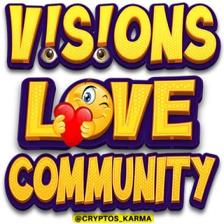 👁 VISIONS
LOVE
COMMUNITY
@CRYPTOS_KARMA_ visioni, amore, comunità, emoji, cuori, cripto_karma telegram sticker