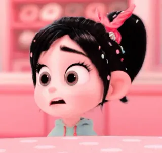 🎀 Vanellope von Schweetz Wreck-It Ralph desenho animado, animado, Disney, personagem, Vanellope, doce, bala whatsapp sticker