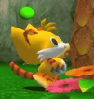 🐯 Klonoa Klonoa, kucing, Pengembara Mimpi, video game, Namco telegram sticker