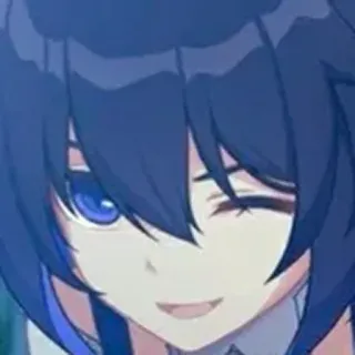 😉 Anime, Karakter, Mengedipkan mata telegram sticker
