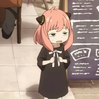🥜 Anya Forger Spy x Family Anime, Anya Forger, Spy x Family, Cartoon, Leuk, Manga, Grappig, Personage telegram sticker