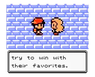 😝 try to win with their favorites. pokemon, video game, retro, pixel art telegram sticker