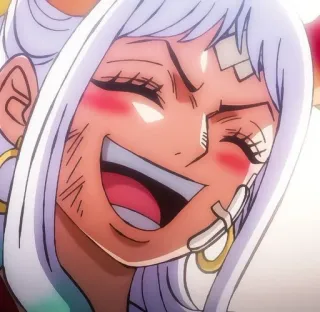 🥰 Yamato One Piece anime, character, smile, one piece, yamato telegram sticker