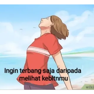 🤨 Ingin terbang saja daripada melihat kebltnmu telegram sticker