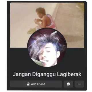 🤲 Jangan Diganggu Lagiberak meme, indonesian, funny, toilet, profile telegram sticker
