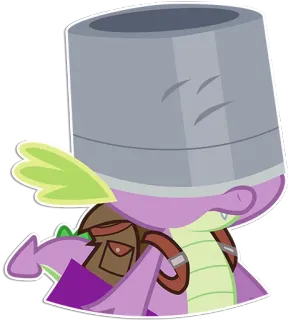 👨‍🚀 cartoon, dragon, bucket, cute, sticker telegram sticker