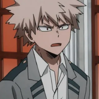 💥 Bakugo Katsuki My Hero Academia Anime, My Hero Academia, Bakugo, Katsuki, Karakter, Manga, Stiker telegram sticker