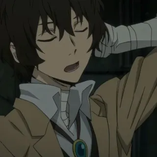 ✨ Osamu Dazai Bungou Stray Dogs อนิเมะ, Bungou Stray Dogs, ดาไซ, โอซามุ ดาไซ, ผ้าพันแผล, ตัวละคร telegram sticker