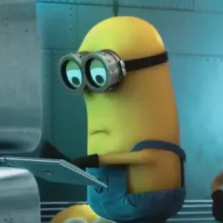 🍌 Minion Despicable Me Minion, Kartun, Kuning, Kacamata Google, Despicable Me telegram sticker