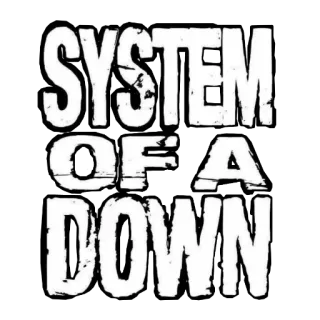 🤘 SYSTEM OF A DOWN banda, música, System of a Down, rock, metal alternativo telegram sticker