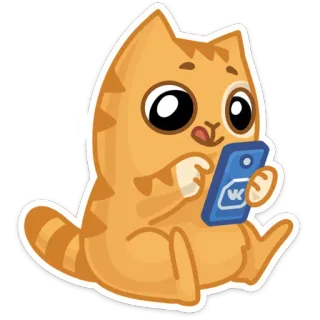 📱 chat, animal, autocollant, chaton, animal de compagnie, dessin animé telegram sticker