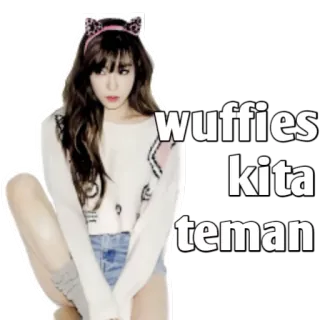 😈 wuffies
kita
teman женщина, кошачьи уши, сидящая, портрет, индонезийский, текст, милый whatsapp sticker