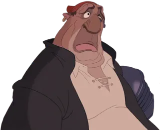 ☹️ John Silver Treasure Planet Il Pianeta del Tesoro, Disney, Personaggio, John Silver, Animazione, Fantascienza, Pirata spaziale telegram sticker