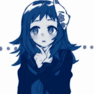 ✉️ Anime, Dziewczyna, Maska, Słodkie, Mundur szkolny telegram sticker