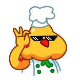 Cocky Cook telegram stickers