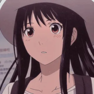 ☘ Anime Mädchen, Charakter, niedlich, Porträt, Hut, Illustration telegram sticker