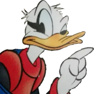 😉 Duck Avenger anatra, cartone animato, personaggio, eroe, vendicatore whatsapp sticker