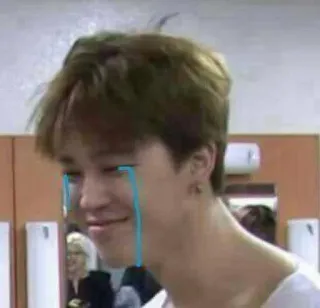 🙂 crying, emotional, sad, tearful, face, person, meme telegram sticker