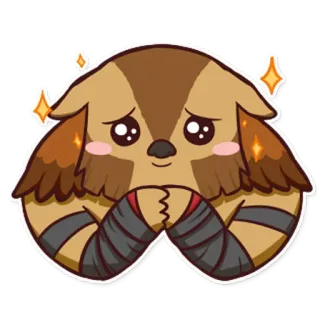 ☺️ Dessin animé, Animal, Chouette, Mignon telegram sticker