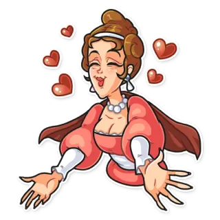 🥰 amor, corações, mulher, romance, fofo telegram sticker
