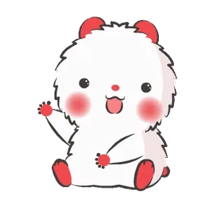 👋 Dessin animé, Animal, Mignon, Kawaii, Ours, Illustration whatsapp sticker