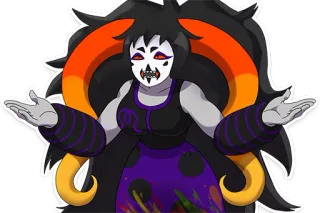 🙌 Aranea Serket Homestuck Aranea Serket, Homestuck, Веб-комикс, Персонаж, Наклейка, Вымышленный telegram sticker