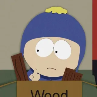 🖕 Craig South Park Wood cartoon, South Park, Craig, middle finger, offensive telegram sticker