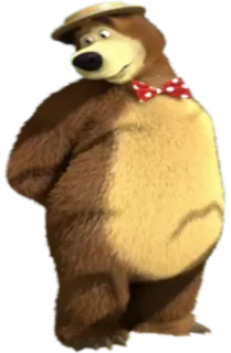 Маша и медведь @StikerDi whatsapp stickers