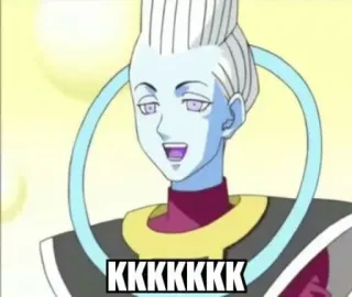 😂 Whis Dragon Ball KKKKKKKK 动漫, 龙珠, 维斯, 角色 telegram sticker