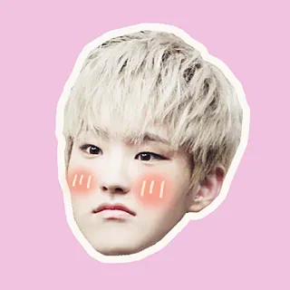 😳 portrait, person, face, sticker, cute, kpop telegram sticker