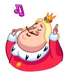 King telegram stickers
