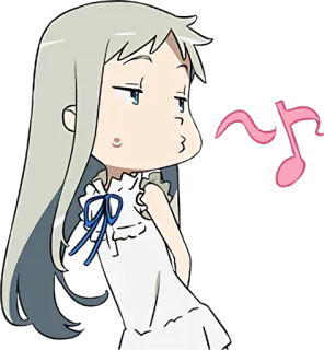 😅 Anime, Chica, Lindo, Música, Dibujos animados telegram sticker