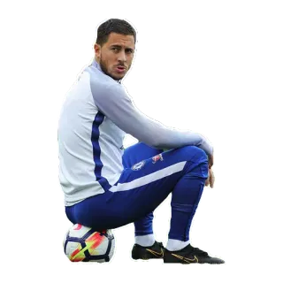 🙂 Eden Hazard футбол, спортсмен, челси, мяч telegram sticker