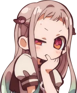 🤔 Nene Yashiro Toilet-bound Hanako-kun Anime, Lindo, Chica, Dibujos animados, Nene Yashiro, Hanako-kun, el fantasma del baño telegram sticker
