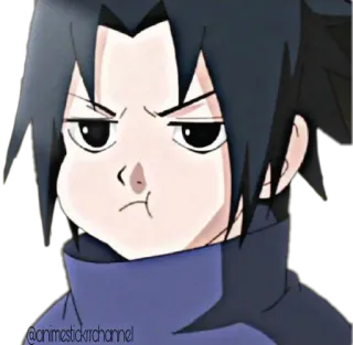 😡 Sasuke Naruto @animestickrrchannel anime, sasuke, naruto, character, sticker telegram sticker