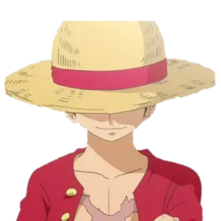 😈 Monkey D. Luffy One Piece anime, one piece, luffy, straw hat, cartoon telegram sticker