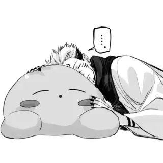 😴 Kirby Anime, Kirby, Sommeil, Mignon telegram sticker