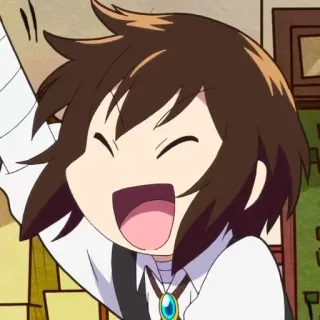 ☕️ Аниме, Мультфильм, Счастливый, Веселый, Улыбающийся telegram sticker