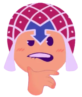 🤔 pensare, cartone animato, emoji, dubbio, domanda, pensieroso telegram sticker