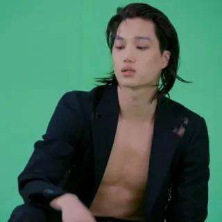 🗝 mężczyzna, portret, moda, męski, styl, model, K-pop whatsapp sticker