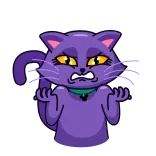😡 Katze, Stinkefinger, beleidigend, unhöflich, Cartoon, Tier telegram sticker